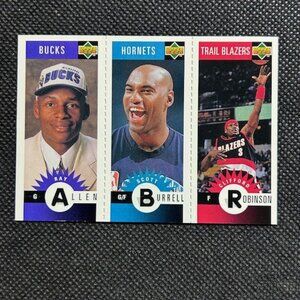 1996-97 Upper Deck Collectors Choice Mini #M136 Ray Allen RC Rookie Card Bucks